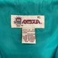 Vintage Adirondack Golf & Country Club Embroidered Teal Windbreaker - Size XL