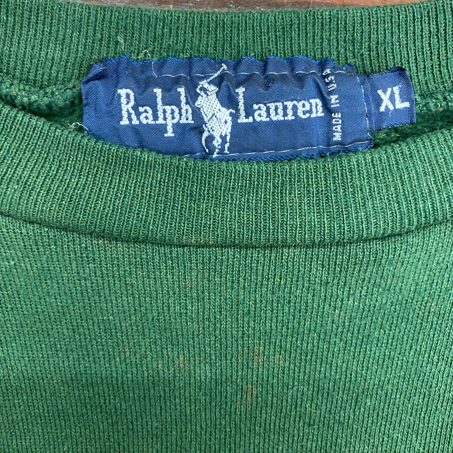 1990s Polo Ralph Lauren Crewneck Sweatshirt - Size XL (Fits Large)