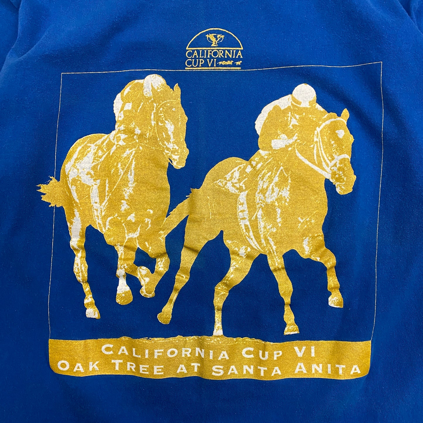 Vintage California Cup VI Horse Racing Tee - Size Large
