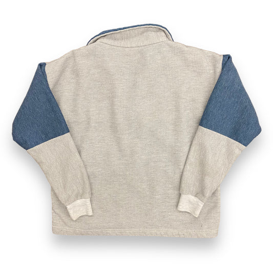 Vintage Alaska Polar Bears Quarter Zip Sweatshirt - Size Medium