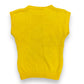 1980s Yellow Floral Knit Vest - Size Large