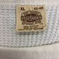 Vintage White Waffle Knit Thermal Shirt - Size XL