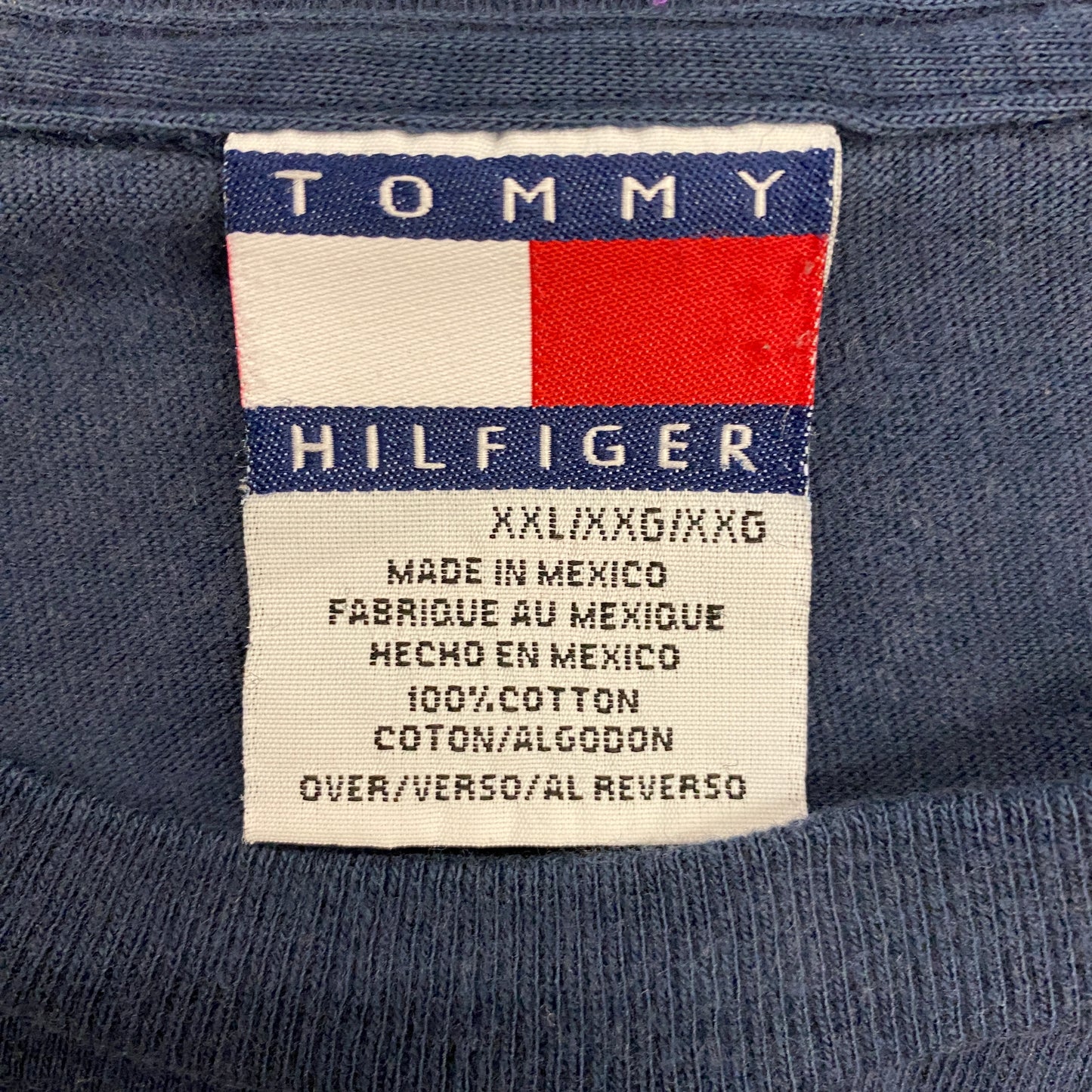 Vintage Tommy Hilfiger Oversized Logo Tee - Size XXL (Fits Boxy XL)
