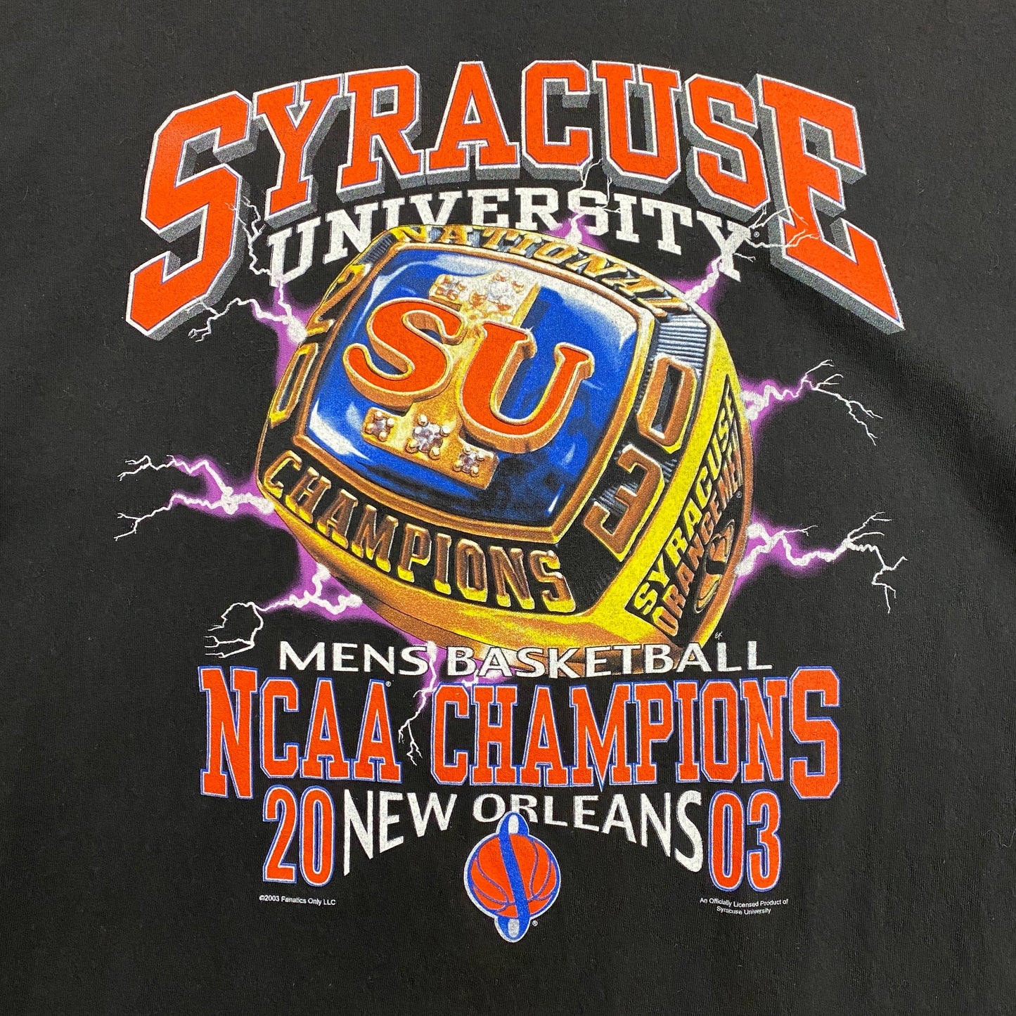 2003 Syracuse University National Champions "Ring" Tee - Size XL