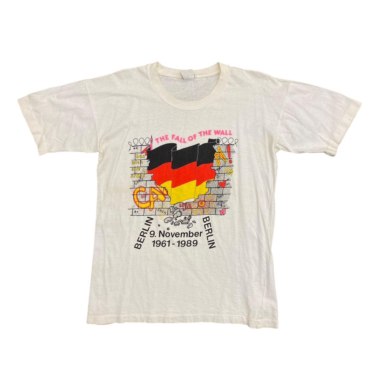 Vintage 1989 "Fall of the Berlin Wall" Tee - Size Large