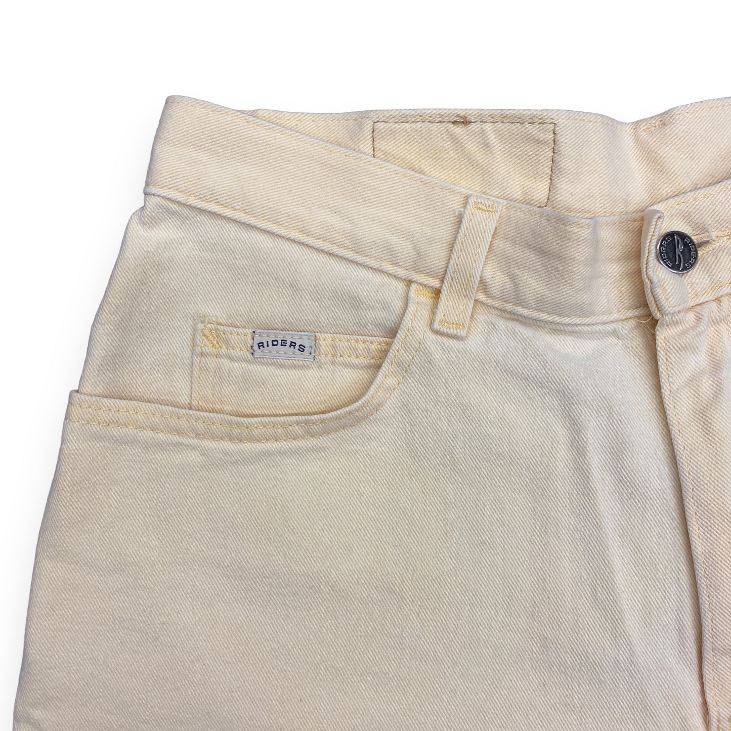 Vintage 1990s Lee Riders Cream Color Shorts - 32"x6"