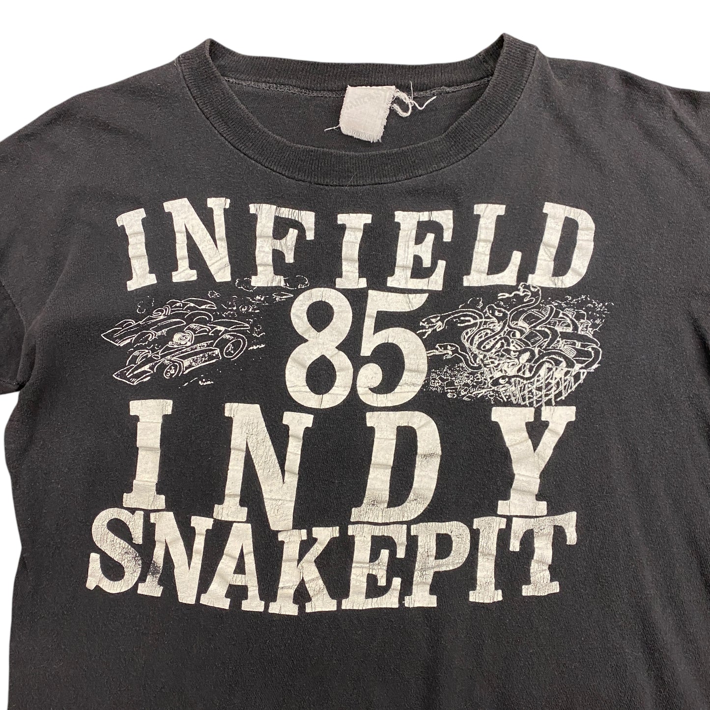 Vintage 1985 "Infield Indy Snakepit" Indianapolis Speedway Tee - Size Medium