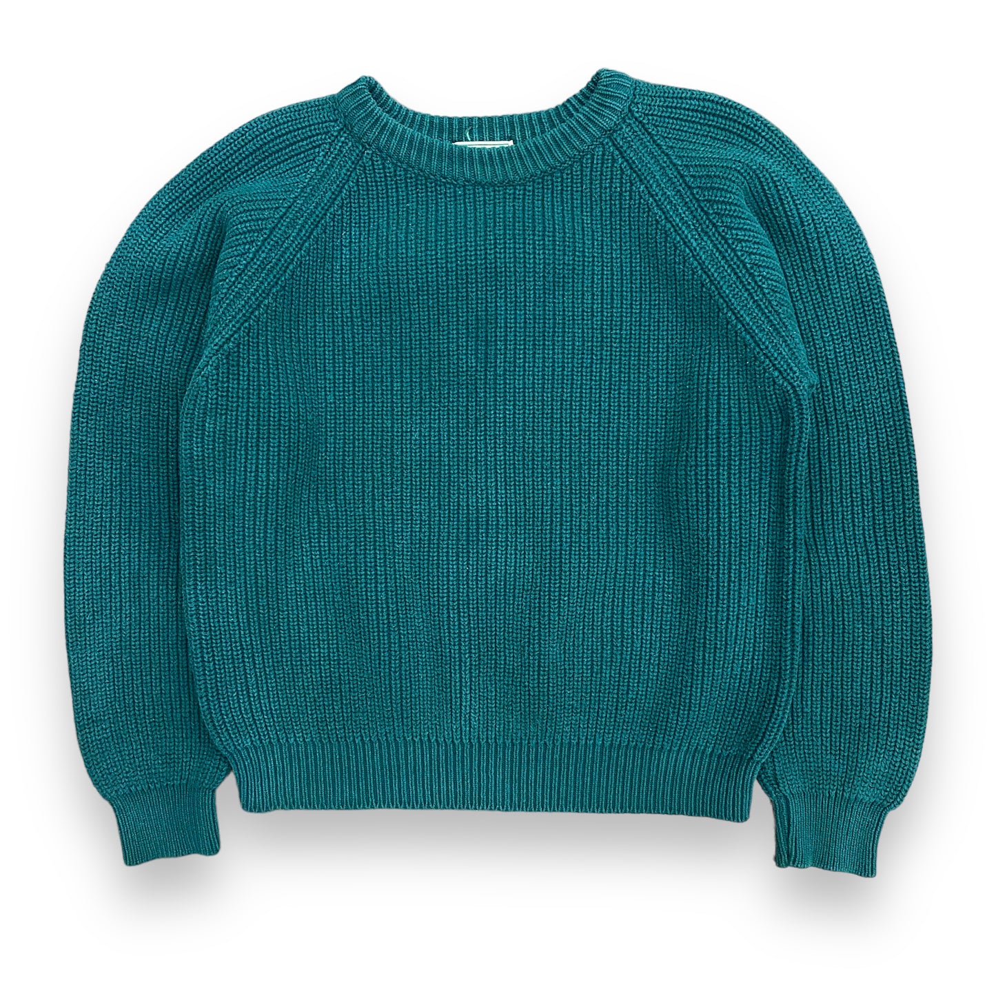 1990s LL Bean Dark Green Knit Sweater - Size Medium