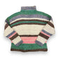Vintage Hand Knit Mock Neck Sweater - Size Medium