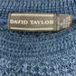 90s David Taylor Navy Blue Knit Sweater - Size XL