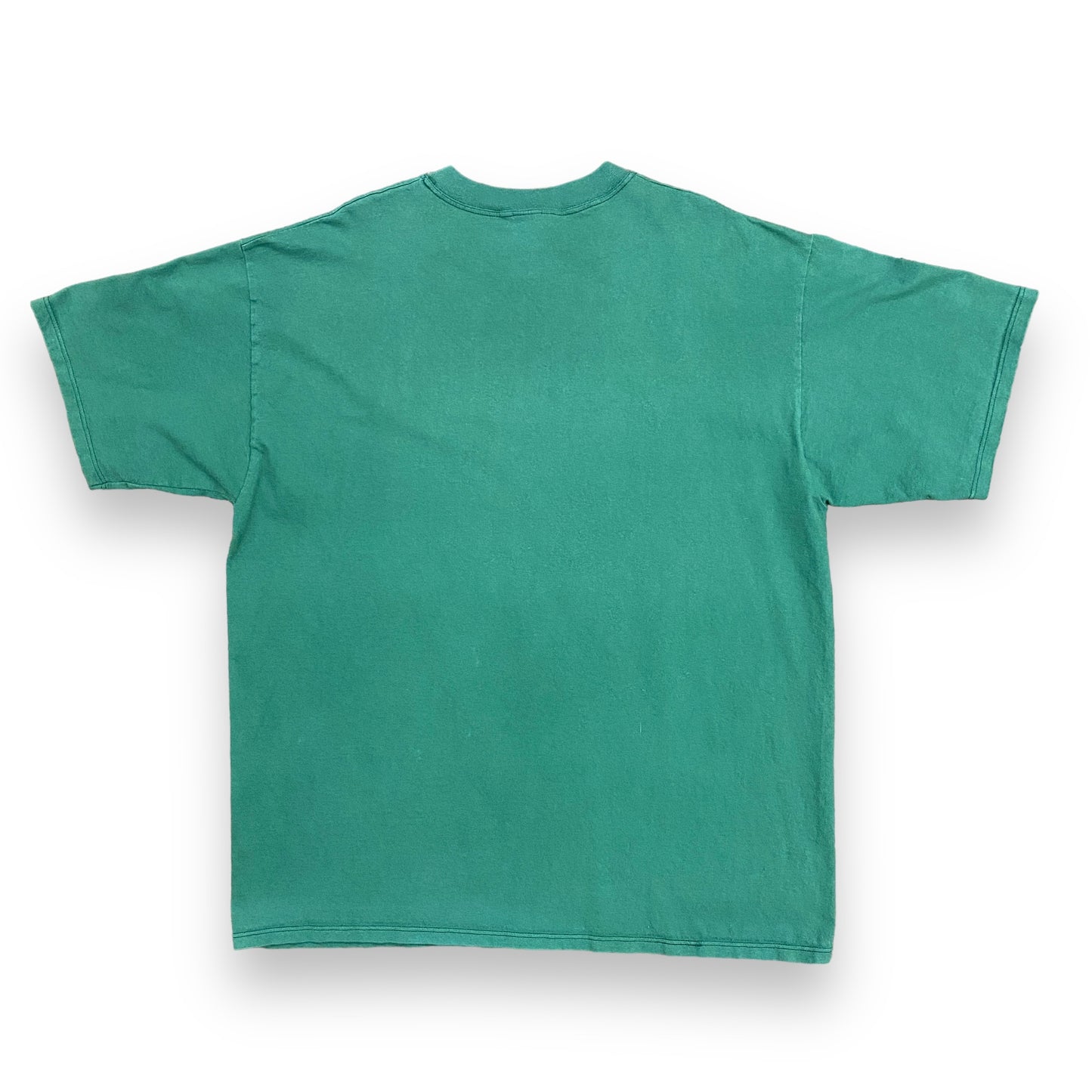1990s Russell Athletic Green Logo Tee - Size XXL