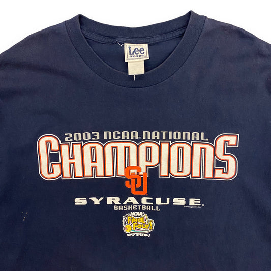 2003 Syracuse University Basketball National Champions Tee - Size XXL