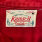 Vintage 1950s/1960s Duxbak Kamp-It Red Chamois Button Up Shirt - Size Large (Made in Utica NY)