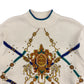 Vintage 90s Wool Blend Embroidered Sweater - Size XL