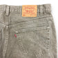 90s Levi's 550 Olive Green Denim Jeans - 36"x30"