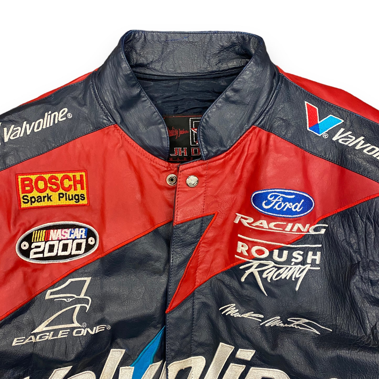 JH Designs Mark Martin Leather NASCAR Jacket - Size XL