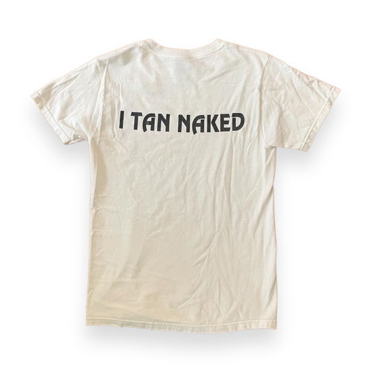 Y2K "I Tan Naked" Graphic Tee - Size Small