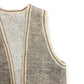 Vintage Tan Knit Wool Vest - Size Medium
