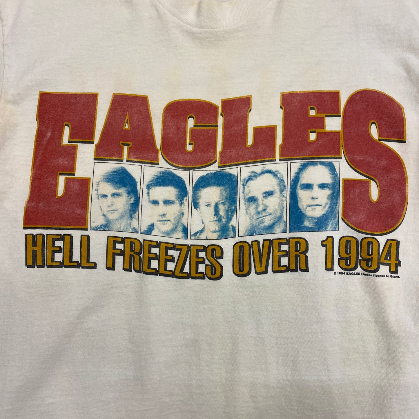 Vintage 1994 Eagles "Hell Freezes Over" Tour Tee - Size Large