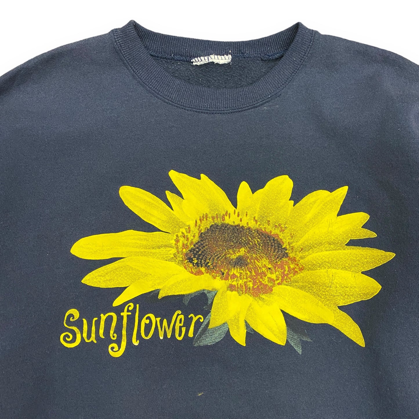90s Sunflower Crewneck Sweatshirt - Size Large