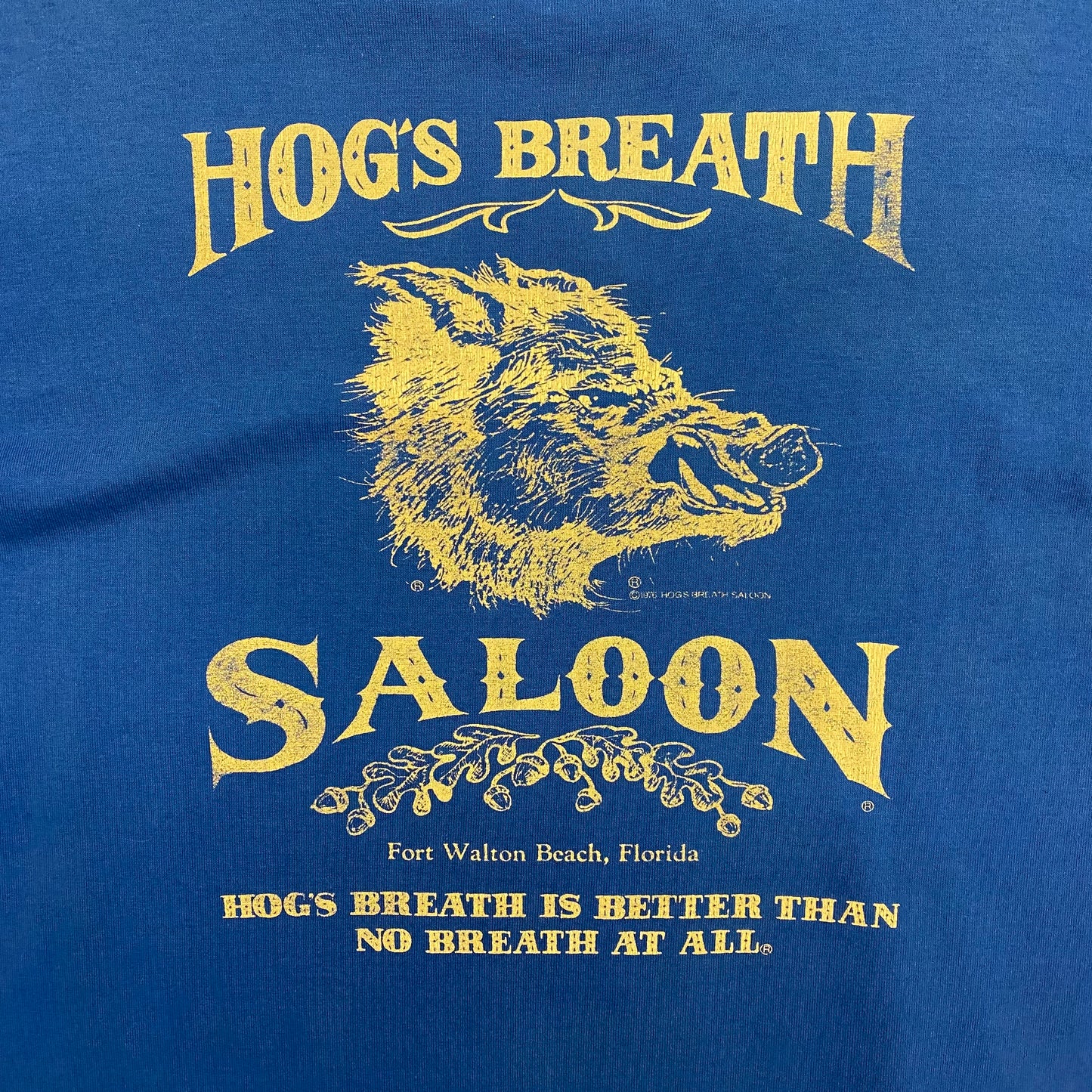 Vintage 1980s Hog's Breath Saloon Single Stitch Bar Tee - Size XL