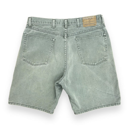 00’s Wrangler Green Denim Shorts - 34"x8"