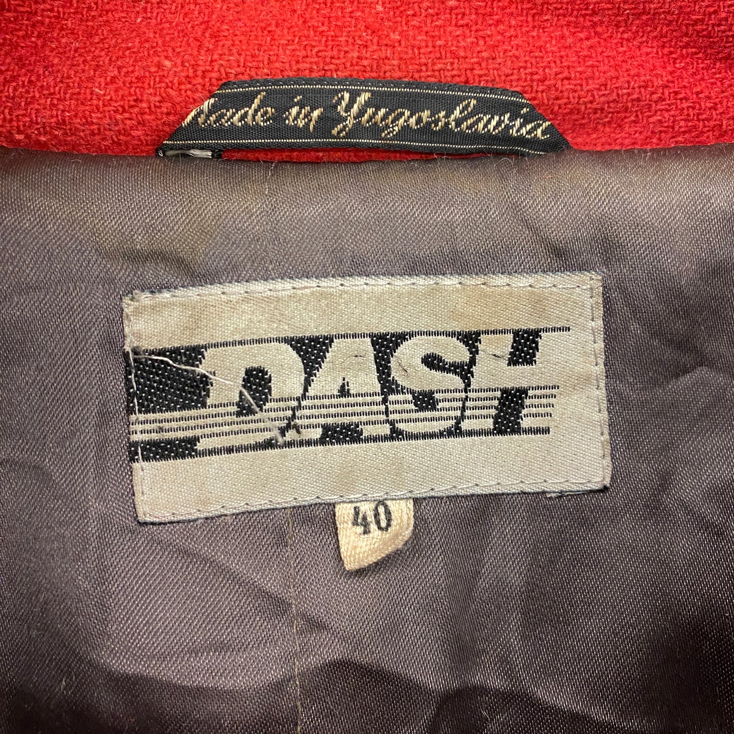 1980s Dash Wool Bomber Jacket - Size Medium (40)