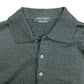 90s Belmondi Merino Wool Charcoal Gray Collared Sweater - Size Large