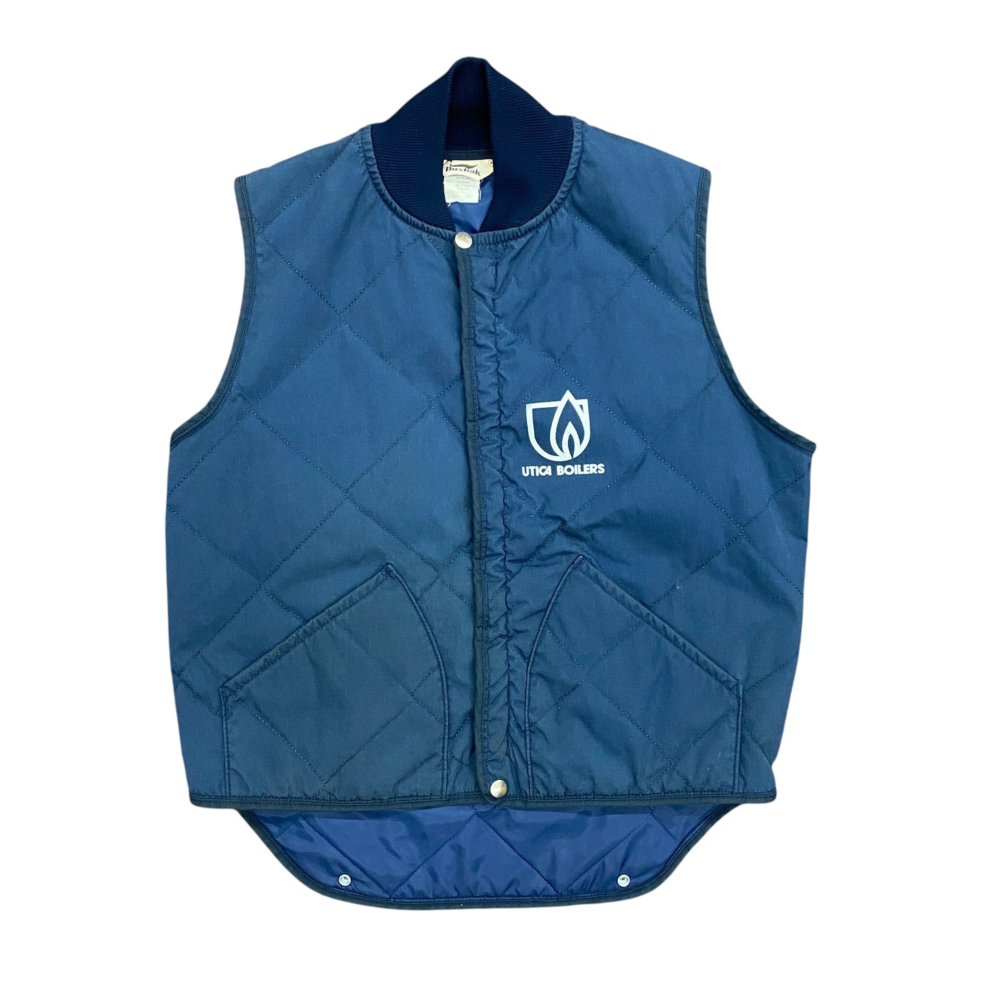 Vintage 1980s Duxbak x Utica Boilers Quilted Vest - Size Medium