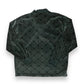 Vintage 90s Black Velour Collared Long Sleeve Shirt - Size XL