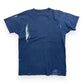 Vintage 1980s Paint Splattered Navy Pocket Tee - Size M/L