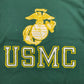 Vintage 90s "USMC" Marines Forest Green Tee - Size Large