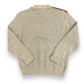 1980s London Fog Brown & Tan Wool Blend V-Neck Sweater - Size XL