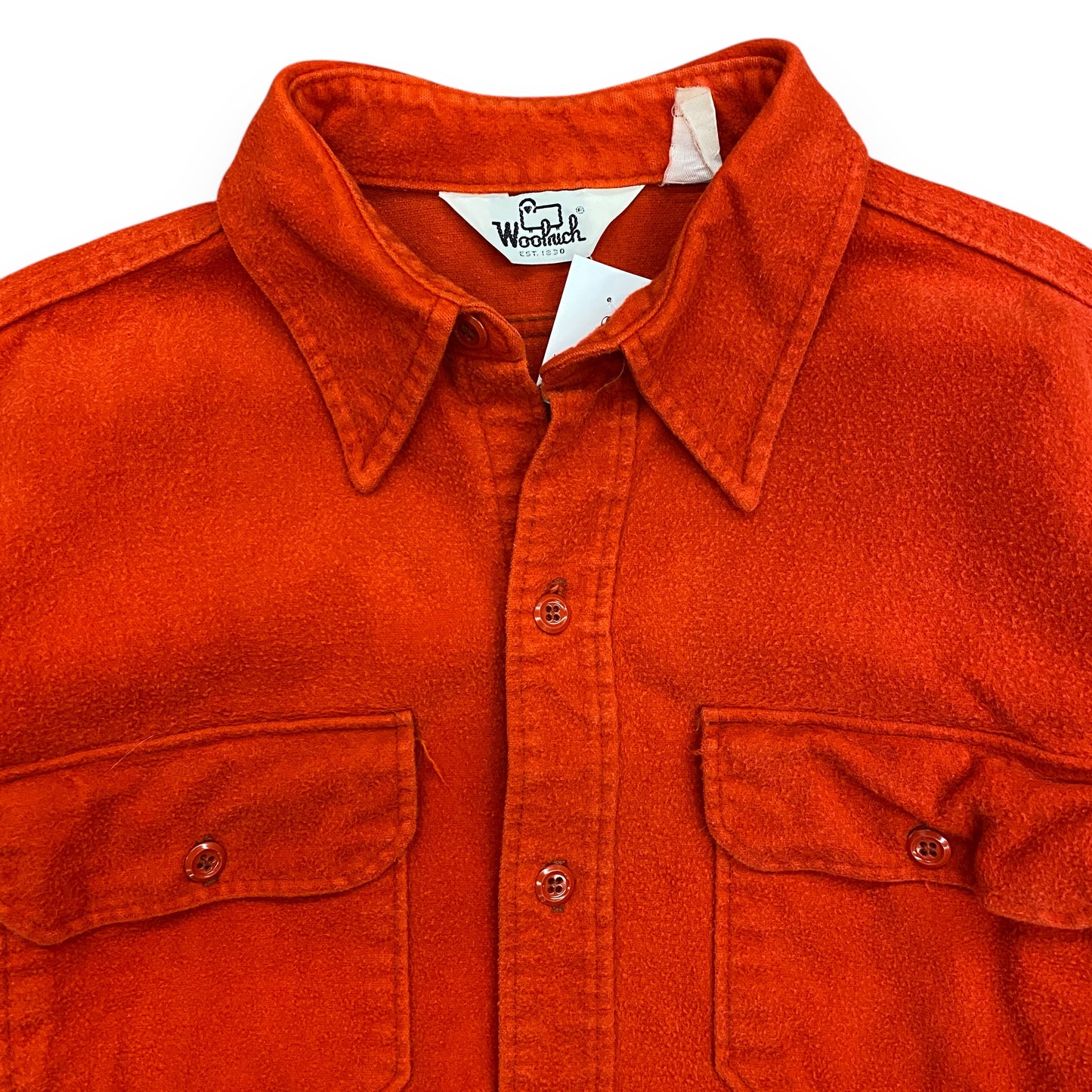 Vintage 1990s Woolrich Red Chamois Button Up Shirt - Size M/L