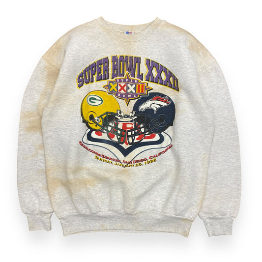 Vintage 1998 Super Bowl 32 Crewneck Sweatshirt - Size XL