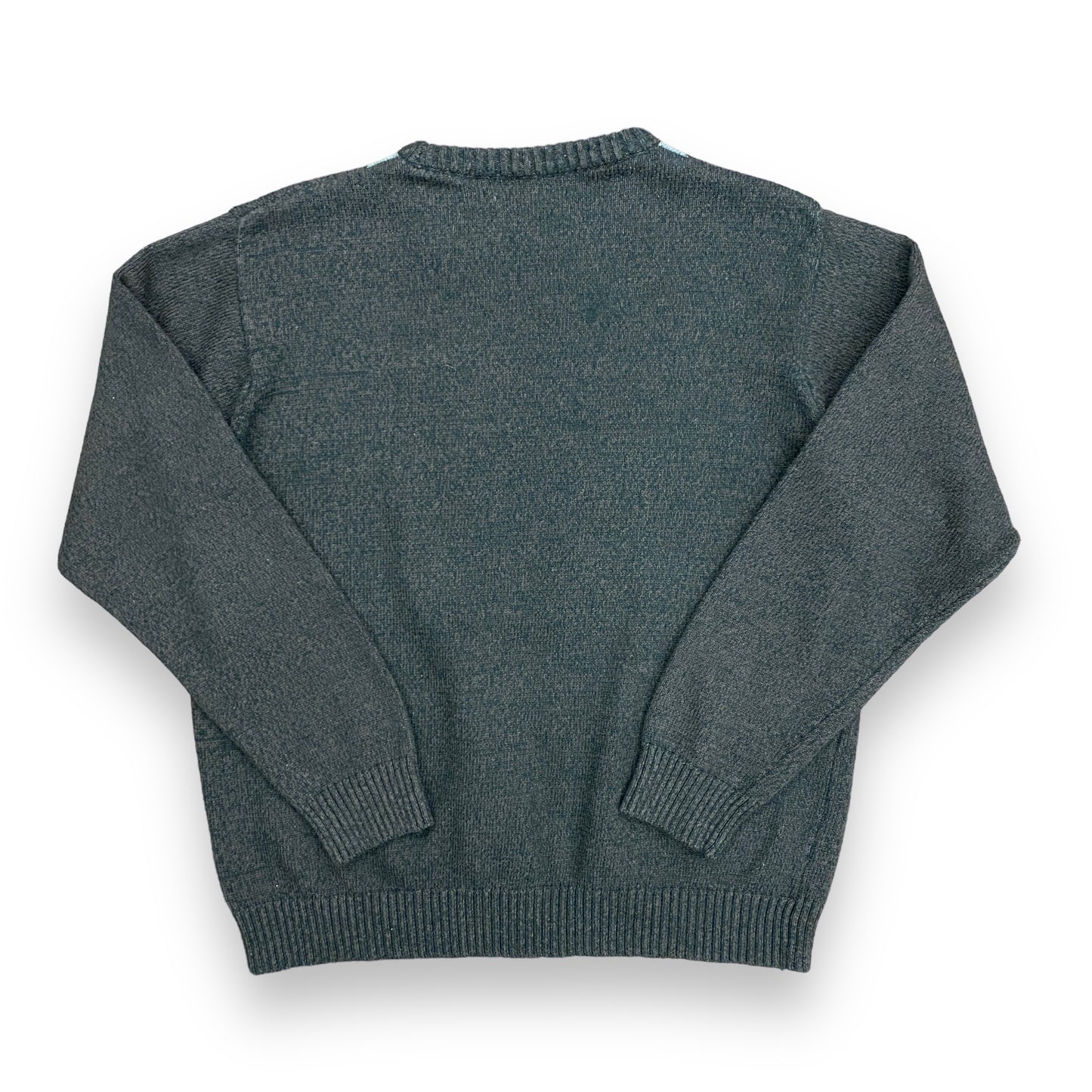 Oscar De La Renta Brown Argyle Sweater - Size Large
