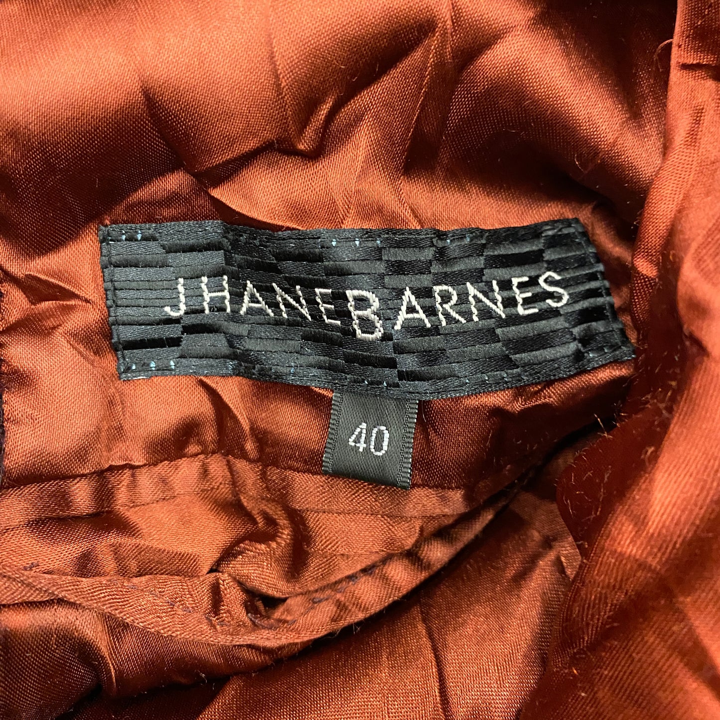 Jhane Barnes Wool Mohair Blend Dark Maroon Jacket - Size M/L