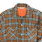 1960s/1970s Society Sportswear Wool Blend Burnt Orange Flannel - Size Medium