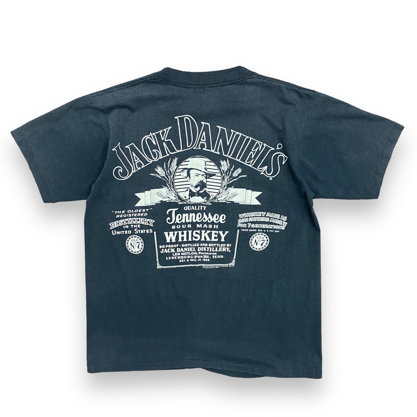 80s Jack Daniel's Tennessee Whisky Single Stitch Tee - Size M/L