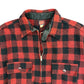 1950s Penn Rich Buffalo Plaid Chin Strap Wool Half-Zip - Size Large