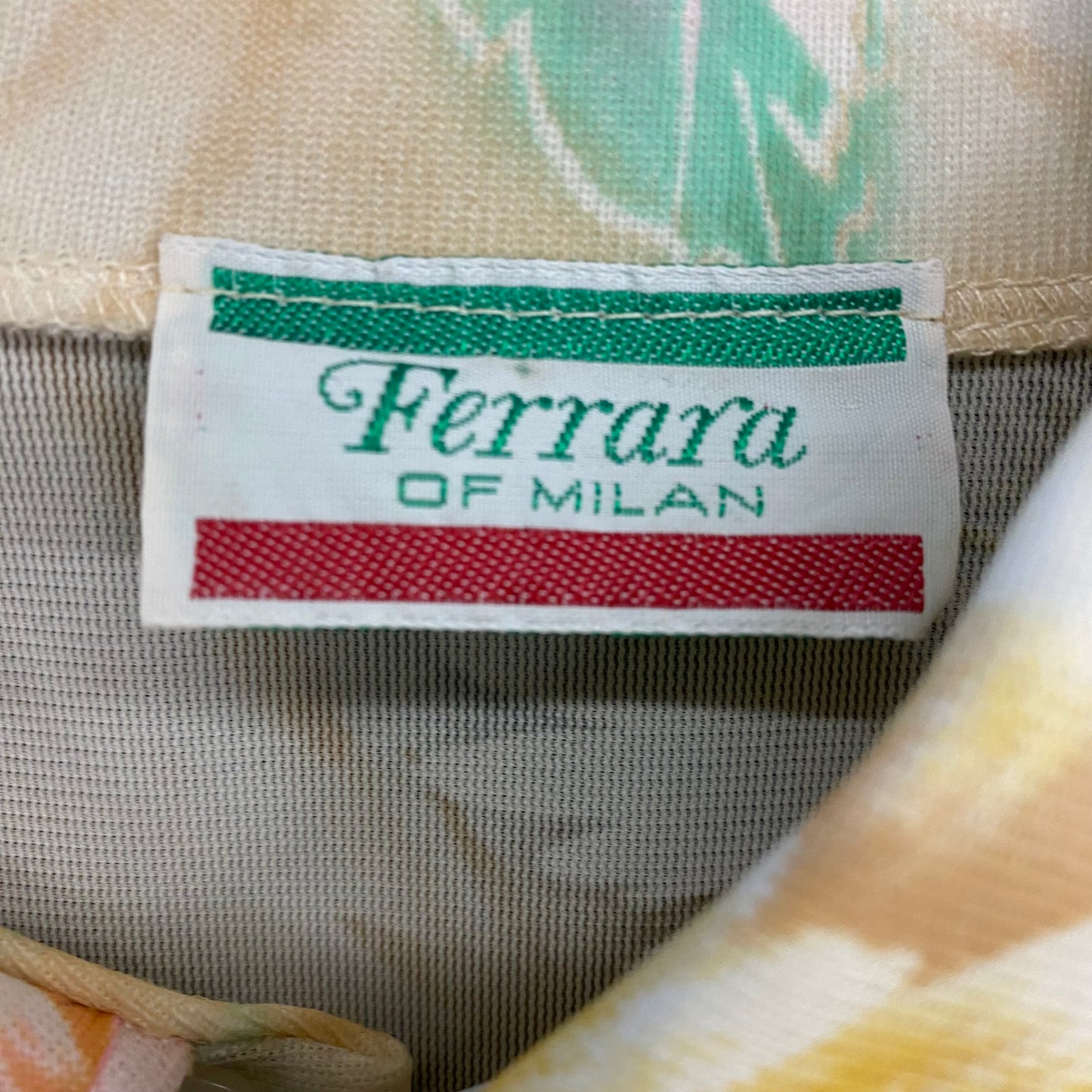 1970s Ferrara of Milan AOP Floral Button Up - Size Medium