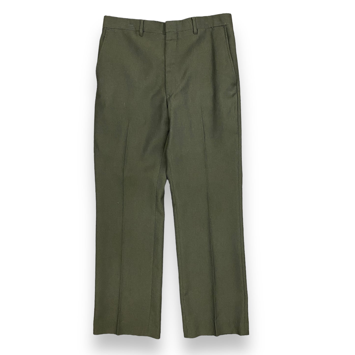 Vintage 1970s Dark Brown Wool Pants - 32"x30"