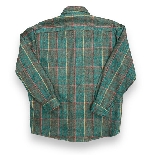 Vintage 1980s Van Heusen "Winterweights" Flannel Shirt - Size Small (Fits Large)