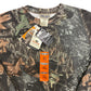 NWT Y2K Jerzees Mossy Oak Camo Crewneck Sweatshirt - Size XL