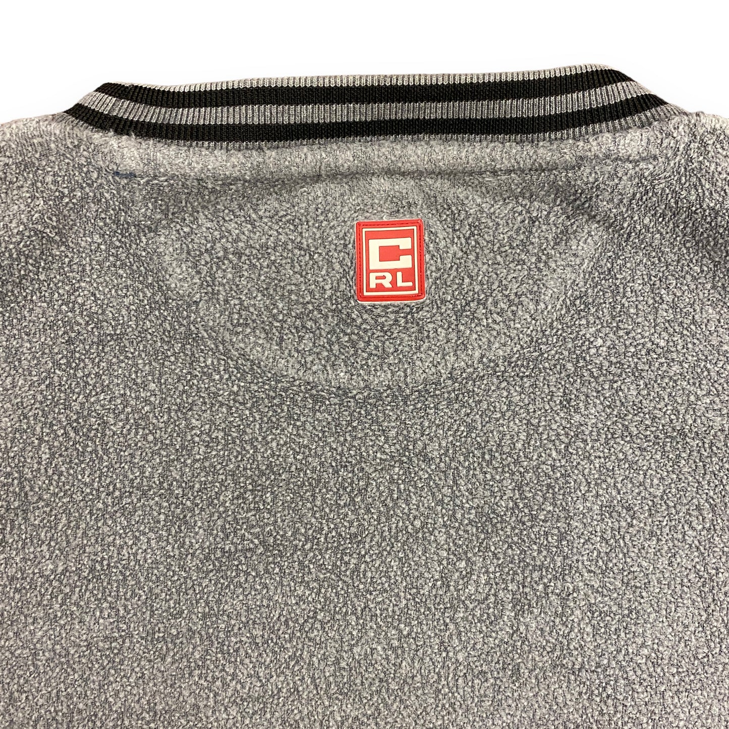 Y2K Chaps Ralph Lauren Gray Fleece Sweatshirt - Size Large