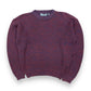 Vintage David Taylor Red & Navy Knit Sweater - Size Medium
