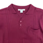 Vintage Maroon Collared Knit Sweater - Size Large