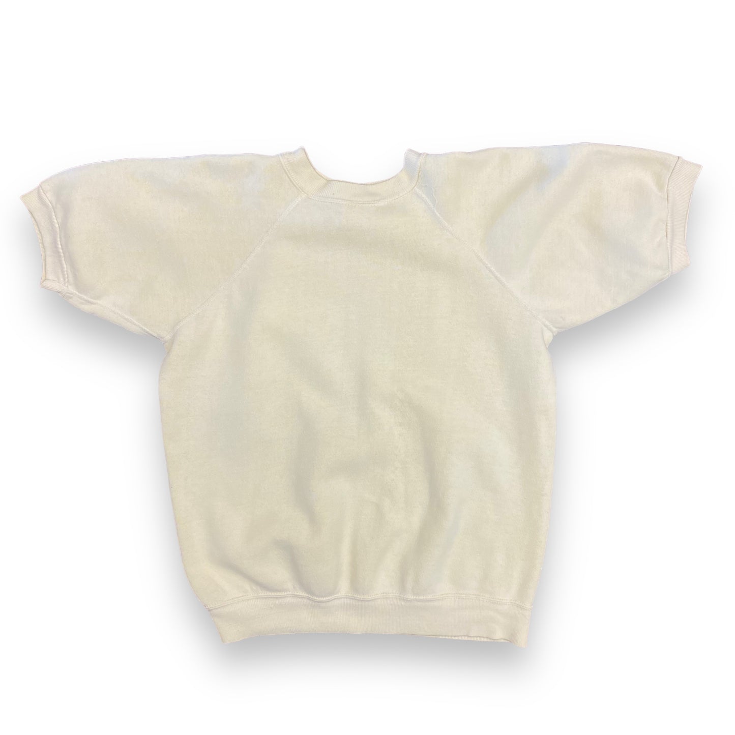 1960s/1970s Anderson-Little Light Yellow Short Sleeve Sweatshirt - Size Medium