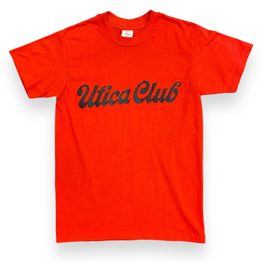 1970s "Utica Club" Red Single Stitch Tee - Size Medium