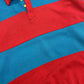 1980s Steeplechase Color Blocked Long Sleeve Polo - Size Medium